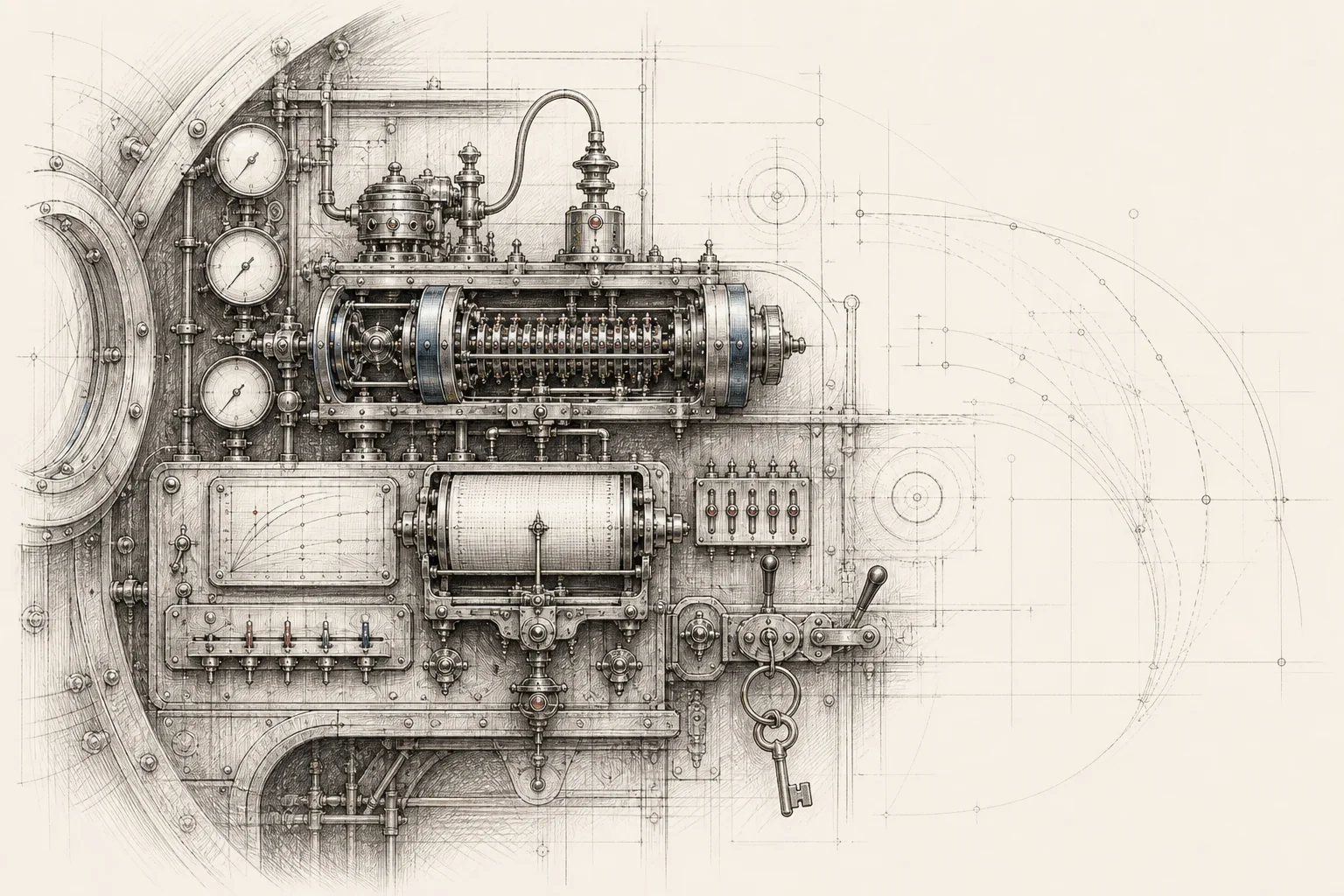 A cybernetic machine translating intelligence into controlled mechanical action